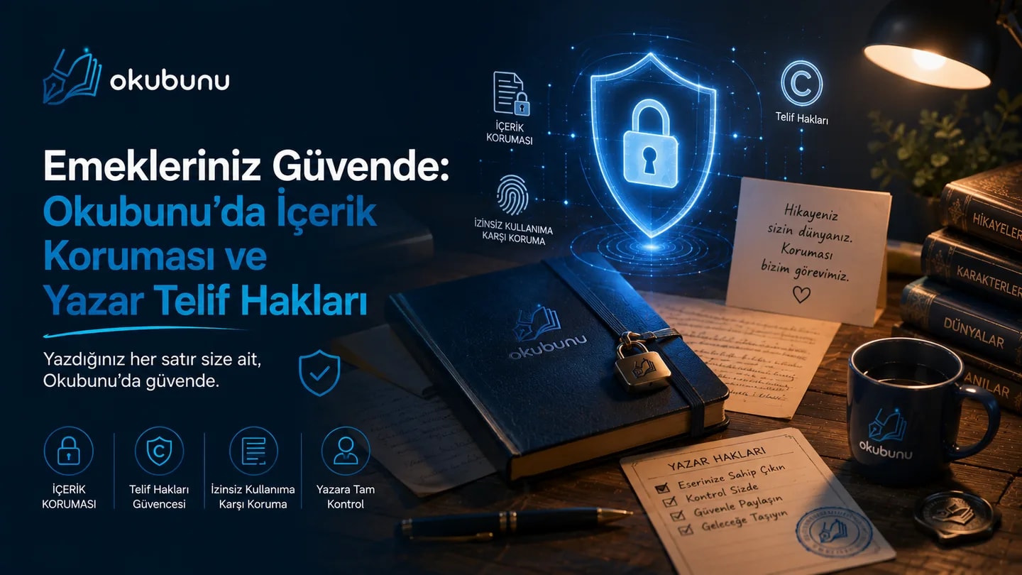 Emekleriniz Güvende: Okubunu'da İçerik Koruması ve Yazar Telif Hakları