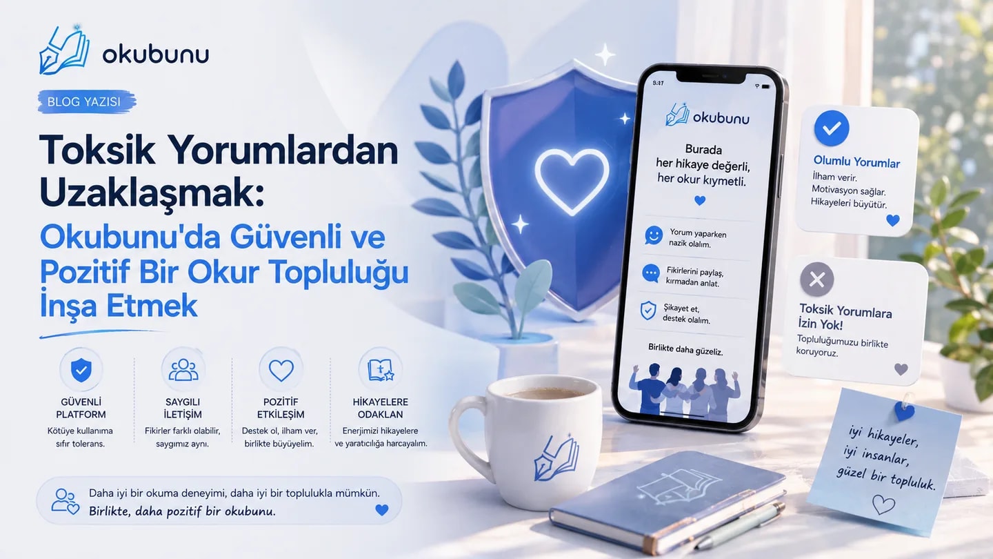 Toksik Yorumlardan Uzaklaşmak: Okubunu'da Güvenli ve Pozitif Bir Okur Topluluğu İnşa Etmek